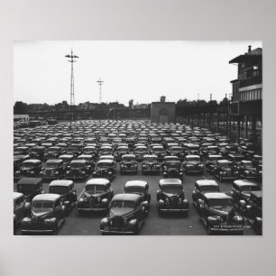 Frau am Kamin B&W Poster