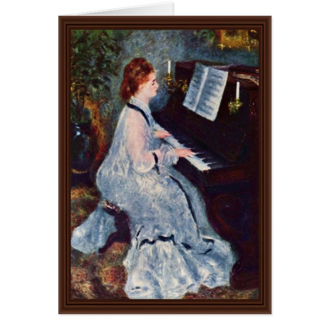Frau am Klavier durch Pierre-Auguste Renoir (Vorne)