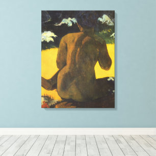 Frau am Meer von Paul Gauguin Leinwanddruck