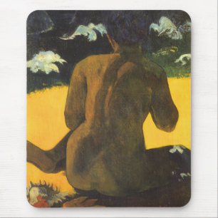Frau am Meer von Paul Gauguin Mousepad