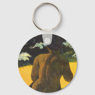 Frau am Meer von Paul Gauguin, Vintage Fine Art Schlüsselanhänger
