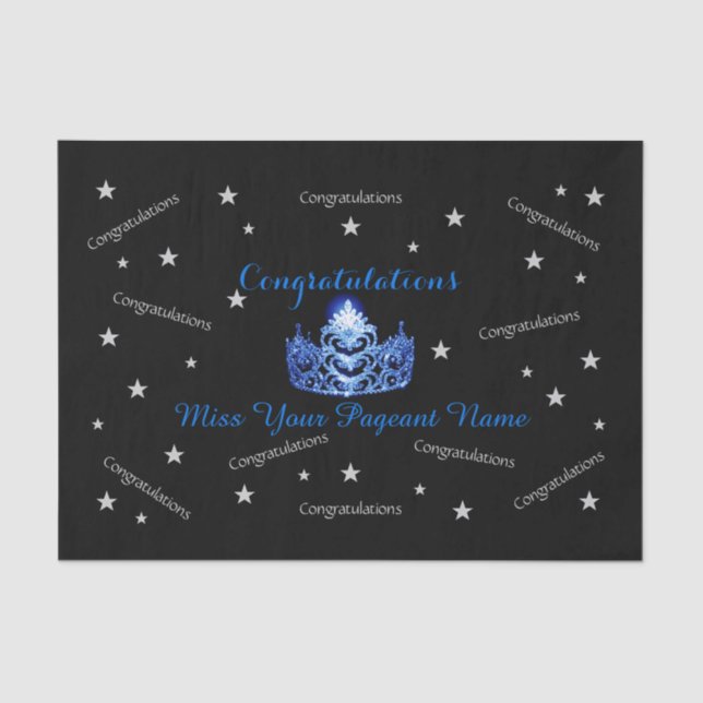 Frau America Glückwunschs Custom Tissue Paper Seidenpapier (Vorderseite)