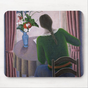 Frau an Fenster 1998 Mousepad