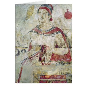 Frau an ihrer Toilette, Detail von einem Begräbnis