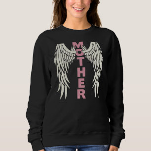 Frau Angel Wings Best Mama Mother Da Sweatshirt