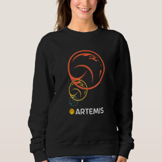 Frau auf dem Mond Retro Vintage Wir gehen auf Sweatshirt