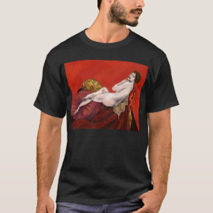 Frau auf dem Roten Sofa T-Shirt