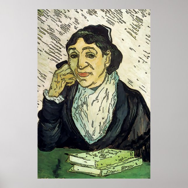 Frau auf Handy-Poster Poster (Vorne)