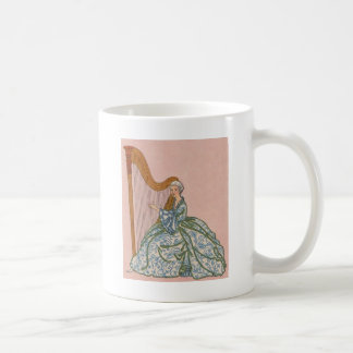 Frau auf Harfe Kaffeetasse