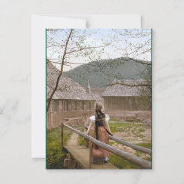 Frau aus dem Schwarzwald Postkarte