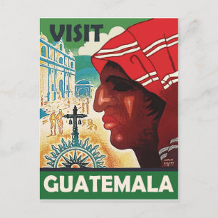 Frau aus Guatemala, Jahrgangsreise Postkarte
