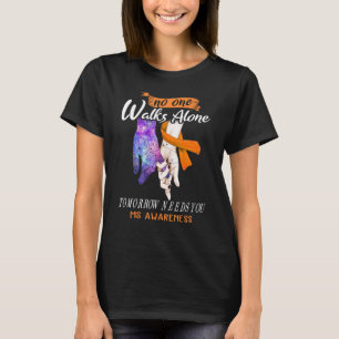 Frau Awareness No one Walking Alone Morgen braucht T-Shirt