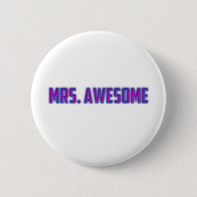 Frau Awesome Button (Vorderseite)