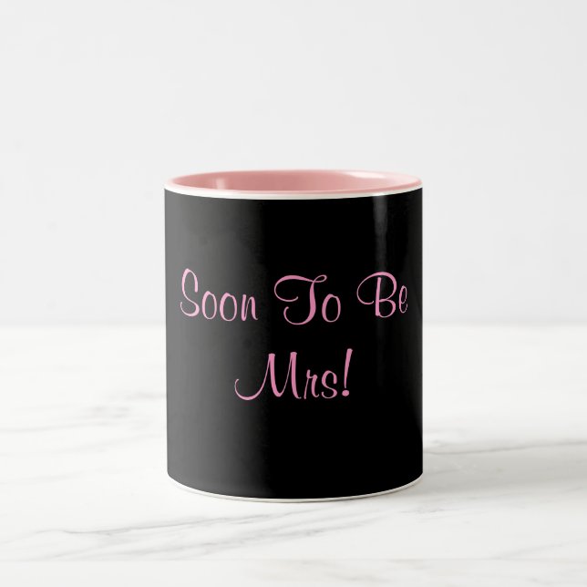 Frau bald sein! zweifarbige tasse (Mittel)