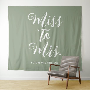 Frau Banner Modern Brautparty Prop. Wandteppich