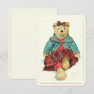 FRAU BEAR 3.5x5 Flachkarte II Karte