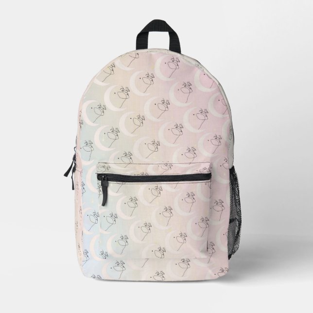 Frau Bedruckter Rucksack (Vorderseite)