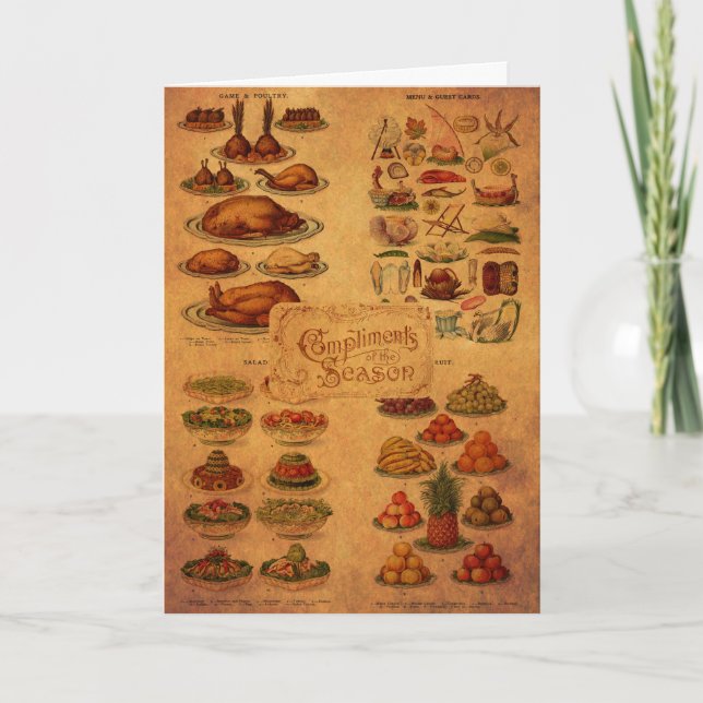 Frau Beetons Weihnachtsfest Feiertagskarte (Vorderseite)