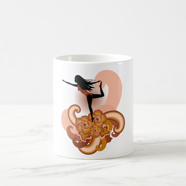 Frau beim Yoga Kaffeetasse (Von Creator hochgeladen)