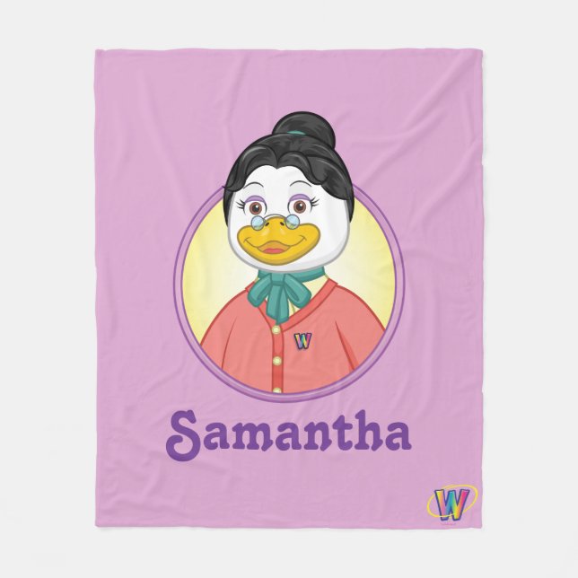 Frau Birdy Fleecedecke (Vorderseite)