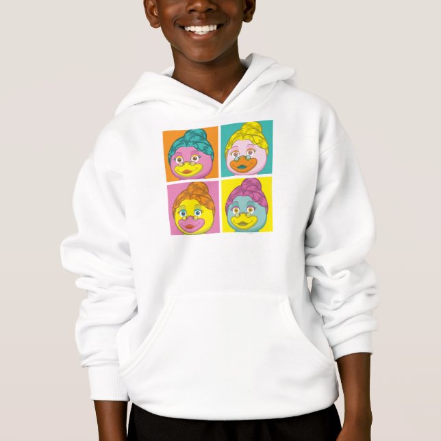 Frau Birdy Pop Art Hoodie (Vorderseite)