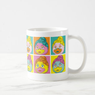 Frau Birdy Pop Art Tasse