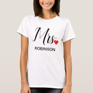 Frau Black Moderne Schrift benutzerdefiniertes Hoc T-Shirt