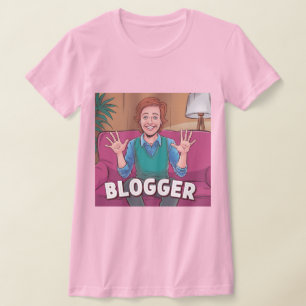 Frau Blogger Pink T - Shirt