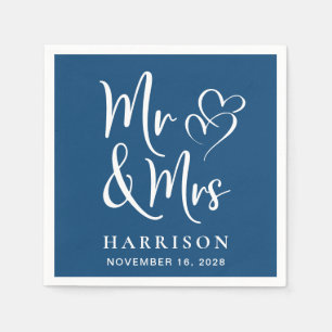Frau Blue Wedding Reception Serviette