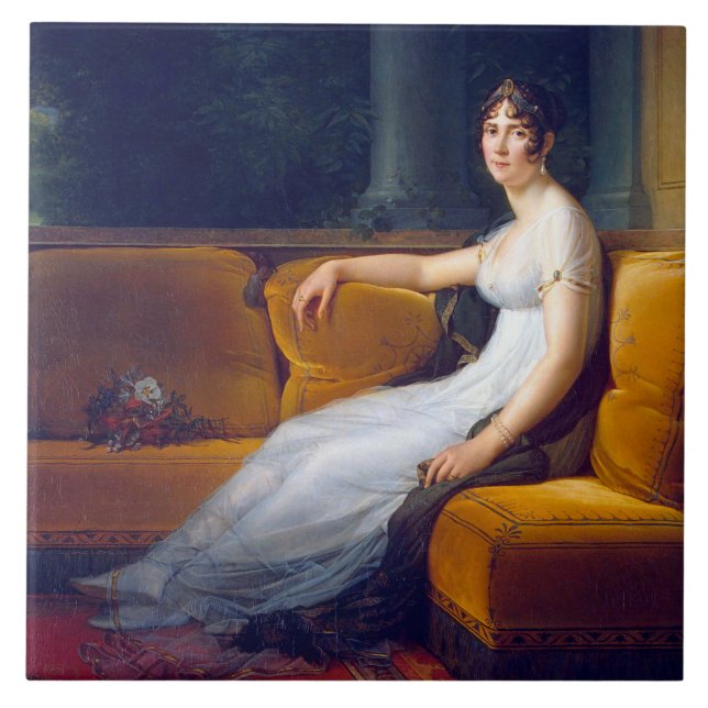 Frau Bonaparte (Josephine) Fliese (Vorderseite)