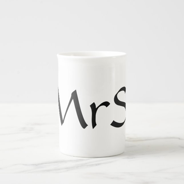 Frau Bone China Coffee Mug Prozellantasse (Vorderseite)