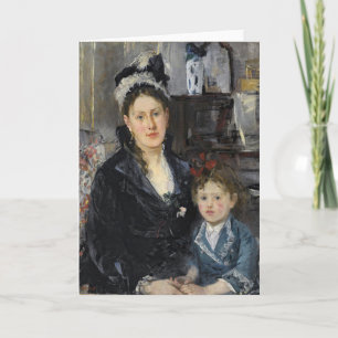 Frau Boursier und ihre Tochter   Berthe Morisot Karte