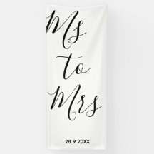 Frau Brautparty Banner