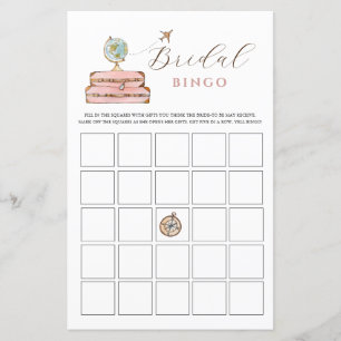 Frau Brautparty Bingo Game