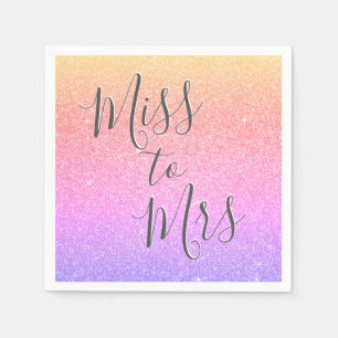 Frau Brautparty Party Rainbow Serviette