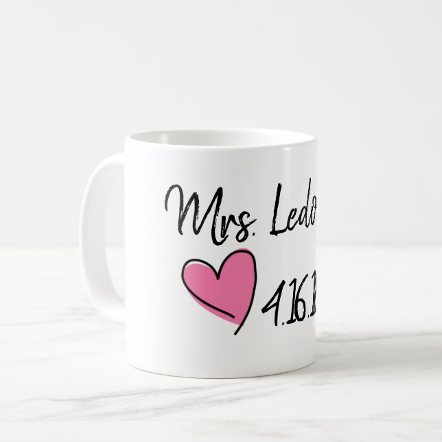 Frau Brautparty-Tasse Kaffeetasse (Vorderseite Links)
