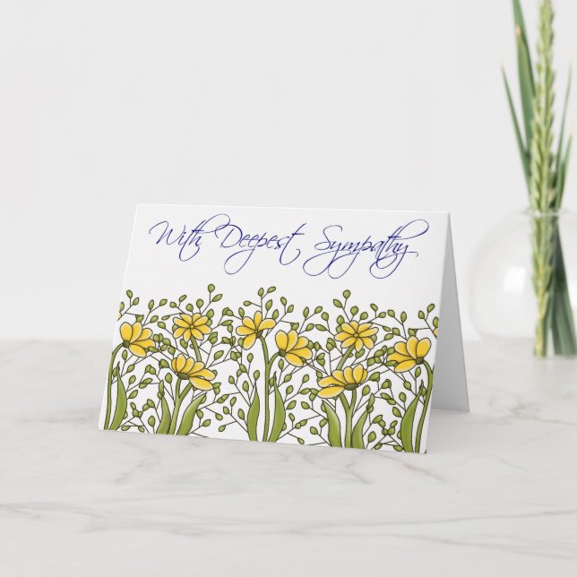 Frau Bren Beileid Karte (Vorderseite)