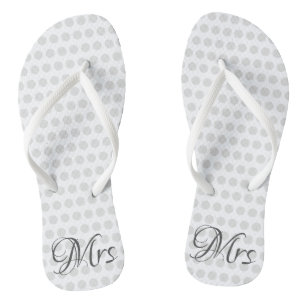 Frau Bridal Elegant Wedding Day Womens White Flip Flops