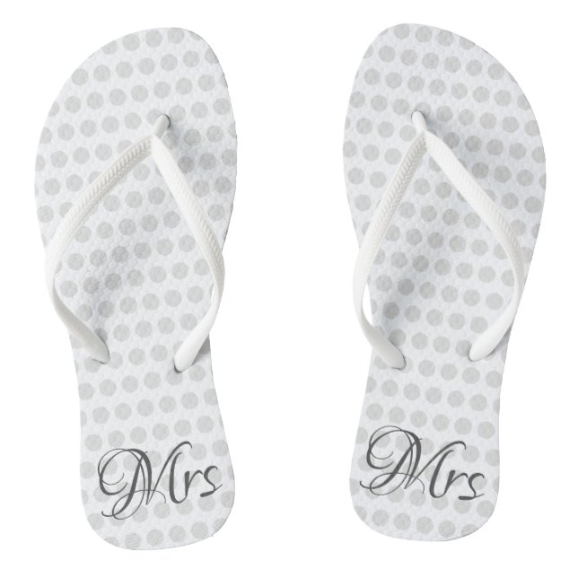 Frau Bridal Elegant Wedding Day Womens White Flip Flops (Fußbett)