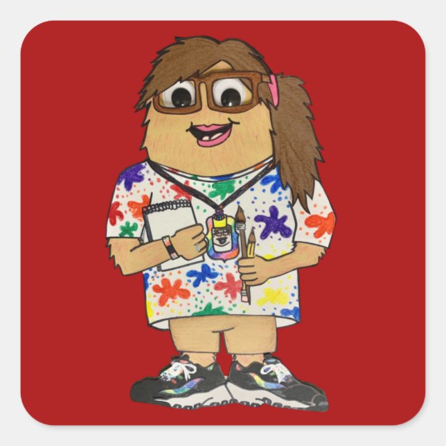 Frau Bryson Monster Stickers (Vorderseite)