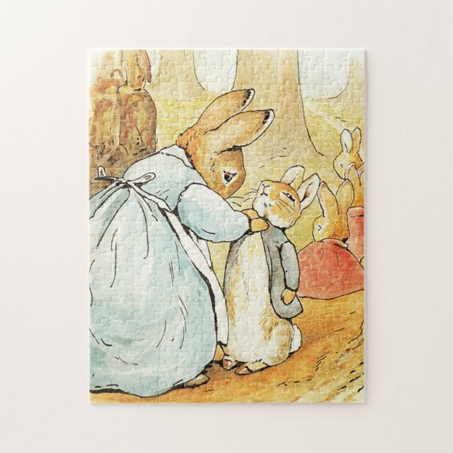 Frau Bunny sagt Abschied von Beatrix Potter Puzzle (Vertikal)