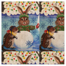 "Frau Butterfield's Snowman" Stoff