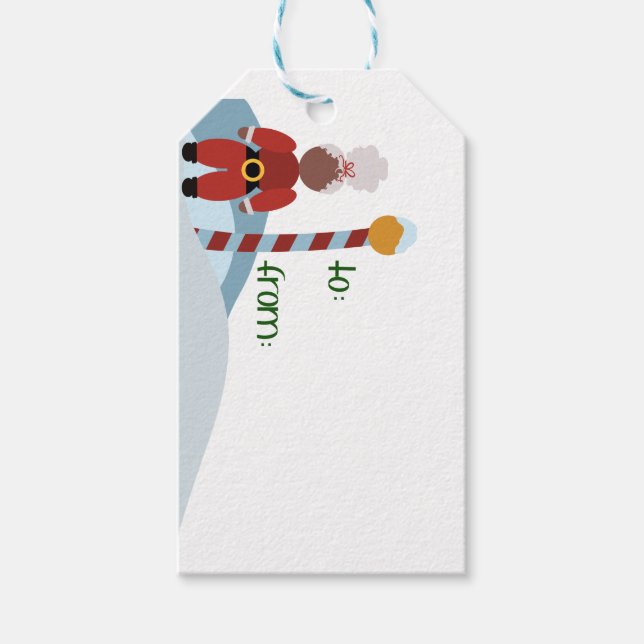Frau C North Pole Gift Tag Geschenkanhänger (Vorderseite)