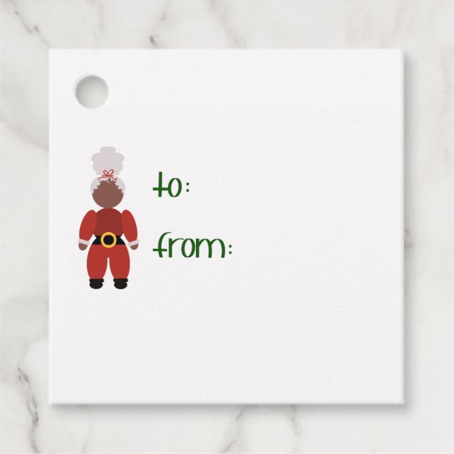 Frau C Weihnachtsgeschenktag Geschenkanhänger (Vorderseite)