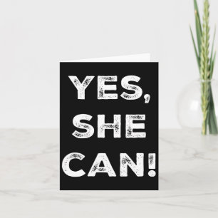 Frau Can Kamala Harris CNC Slogan Präsidentin 2024 Karte
