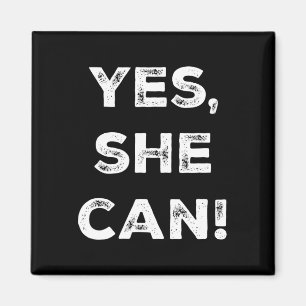 Frau Can Kamala Harris CNC Slogan Präsidentin 2024 Magnet