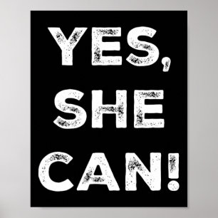 Frau Can Kamala Harris CNC Slogan Präsidentin 2024 Poster