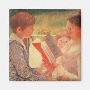 Frau Cassatt Reading zu ihren Enkelkindern, 1888 Magnet