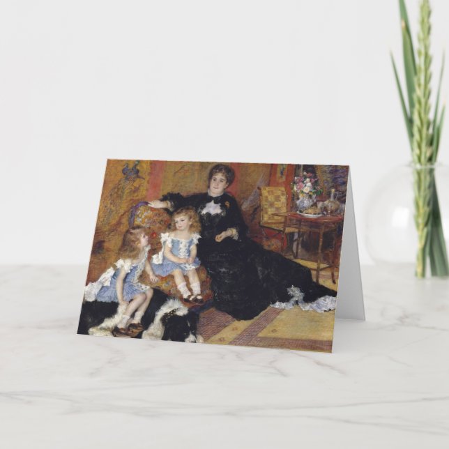 Frau Charpentier von Renoir Impressionist Painting Karte (Vorderseite)