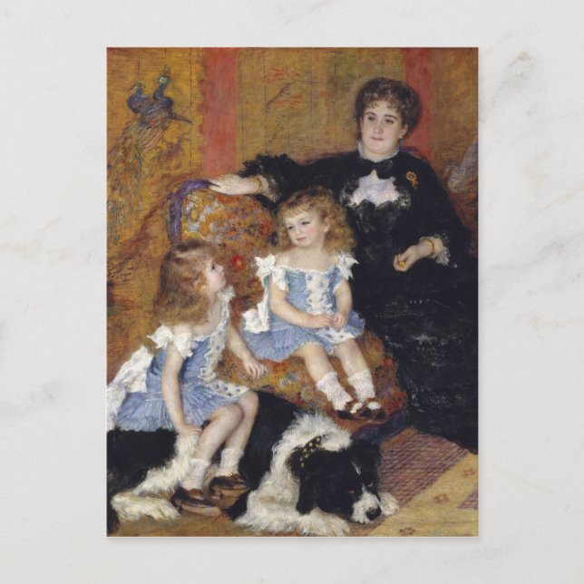 Frau Charpentier von Renoir Impressionist Painting Postkarte (Vorderseite)